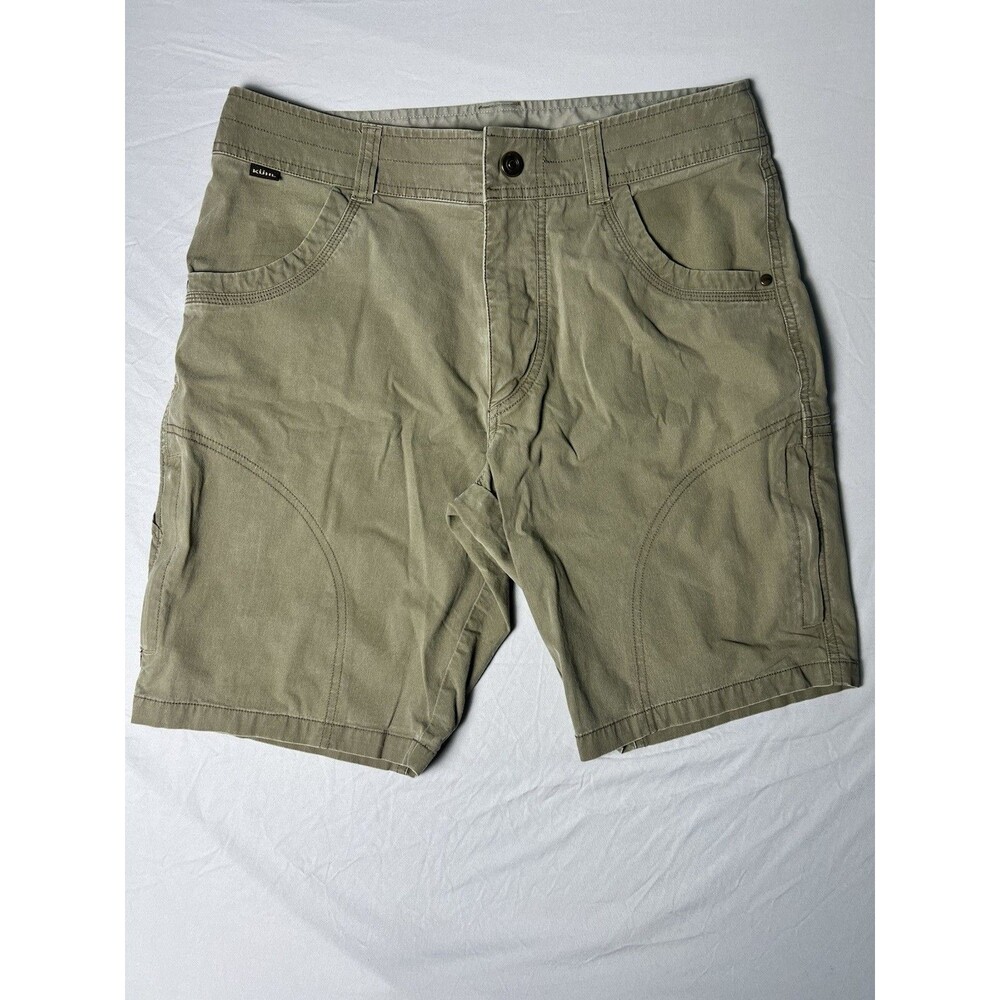 KUHL Men’s Ramblr Shorts Size 32 Brown Hiking Outdoor Zip Pockets 10" Inseam